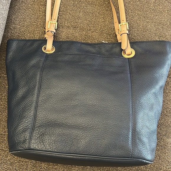 Michael Kors Jet Set Item Genuine Leather Large Tote Shoulder Bag Purse - Picture 6 of 16